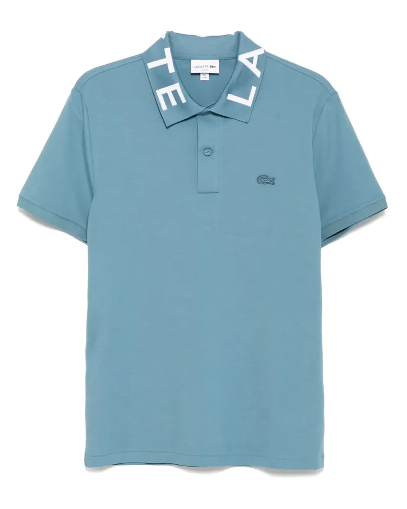 Lacoste Jacquard-Poloshirt mit Logo - Blau Blau