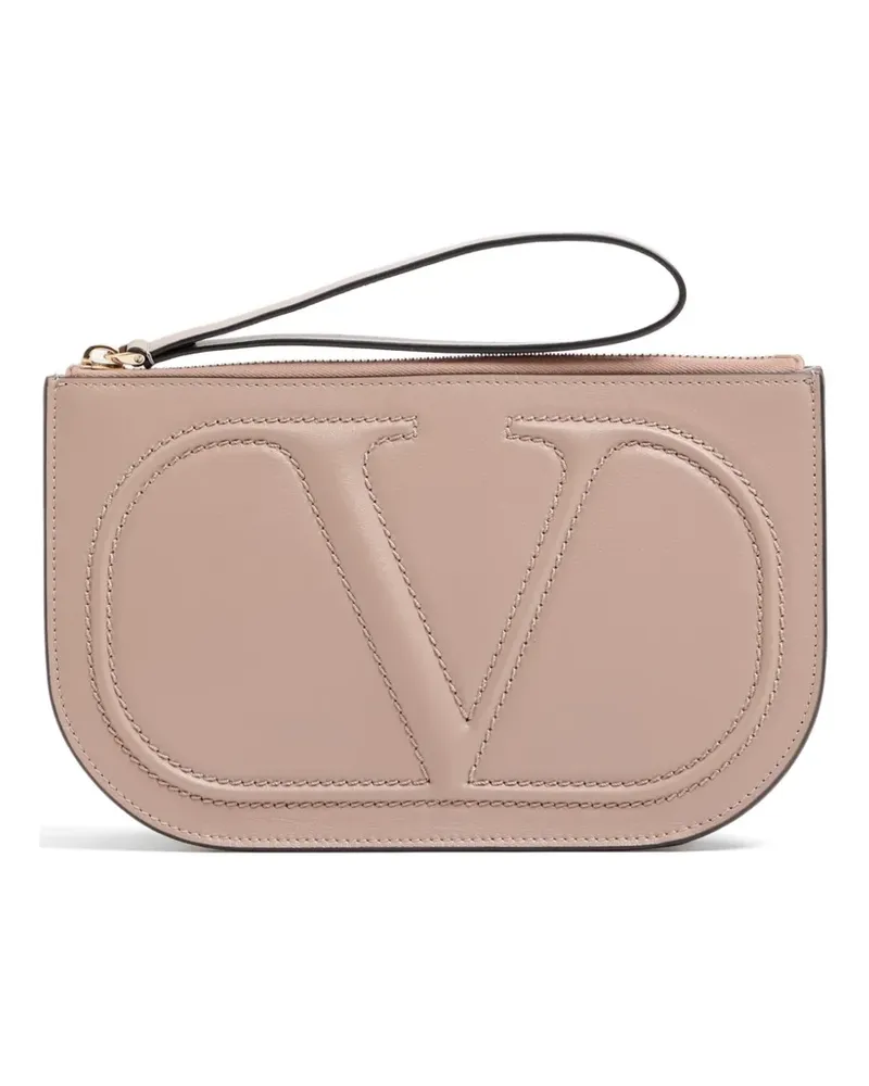 Valentino Garavani VLogo Walk Kalbsledertasche - Rosa Rosa