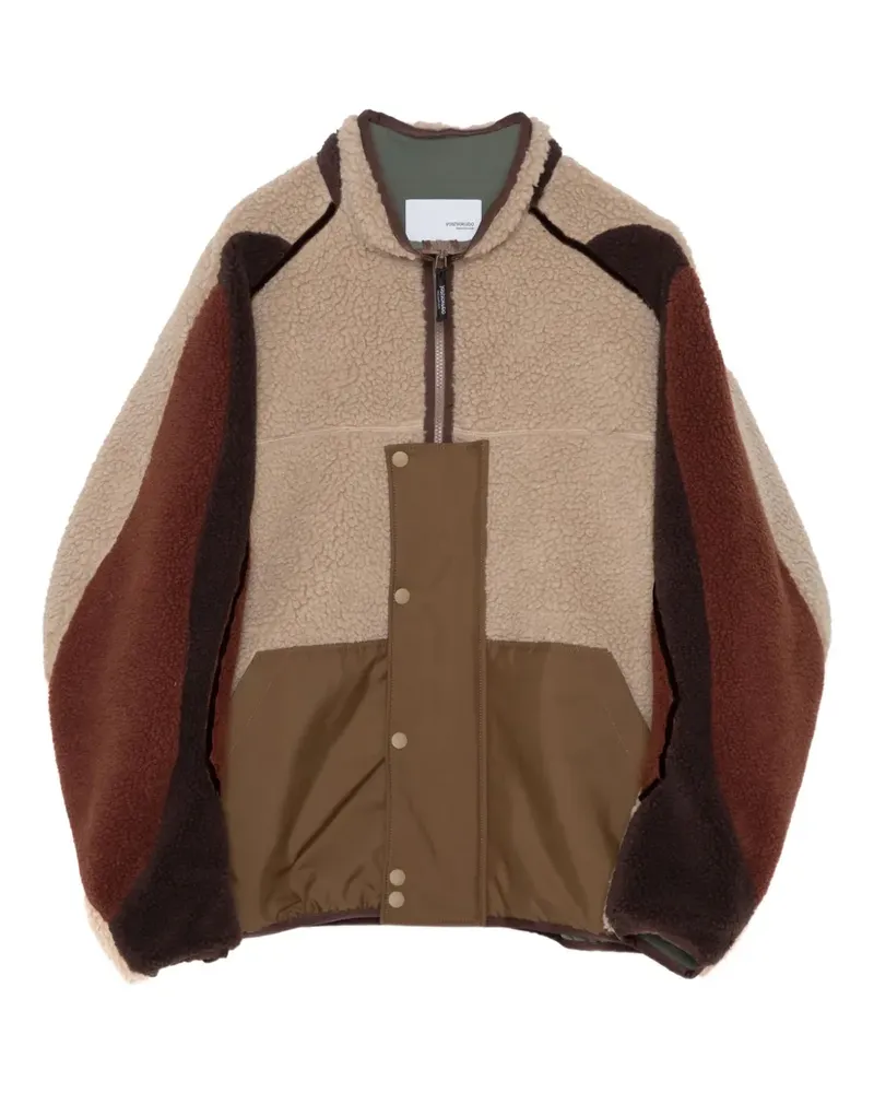 Yoshio Kubo Jacke mit Einsätzen - Braun Braun
