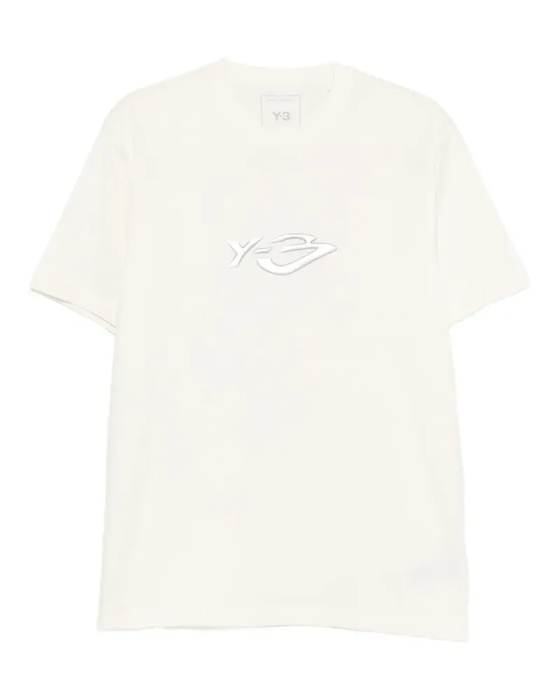 Y-3 T-Shirt mit Logo-Print - Nude Nude