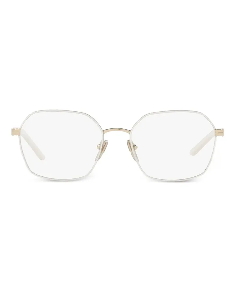 Prada geometric frame glasses - Gold Gold