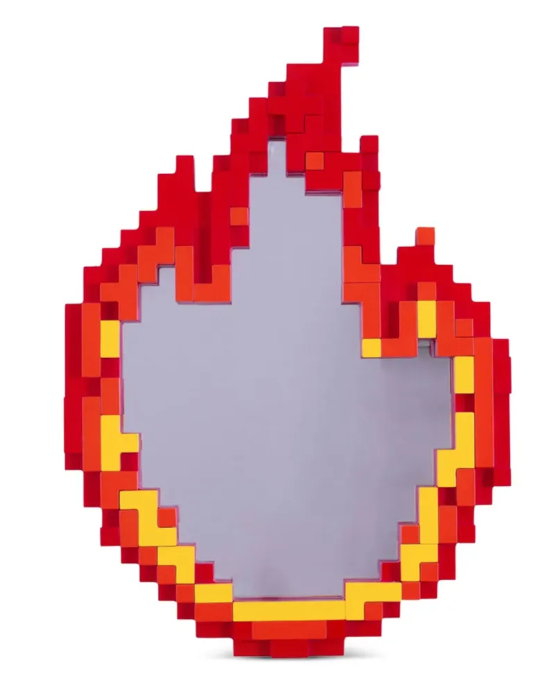 Seletti Pixel Flame Wandskulptur - Rot Rot