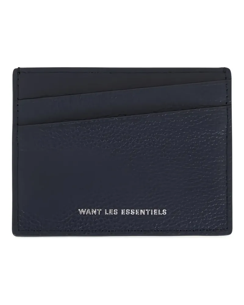 WANT Les Essentiels de la Vie Brandson leather cardholder - Blau Blau