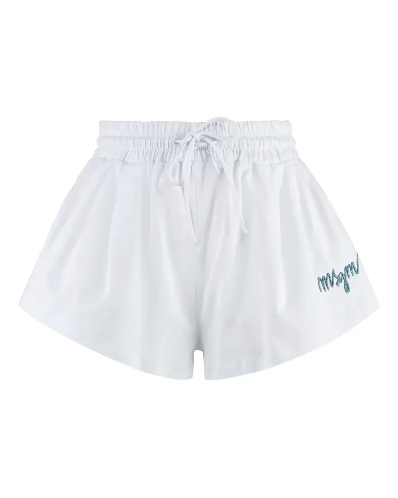MSGM Klassische Shorts - Weiß Weiß