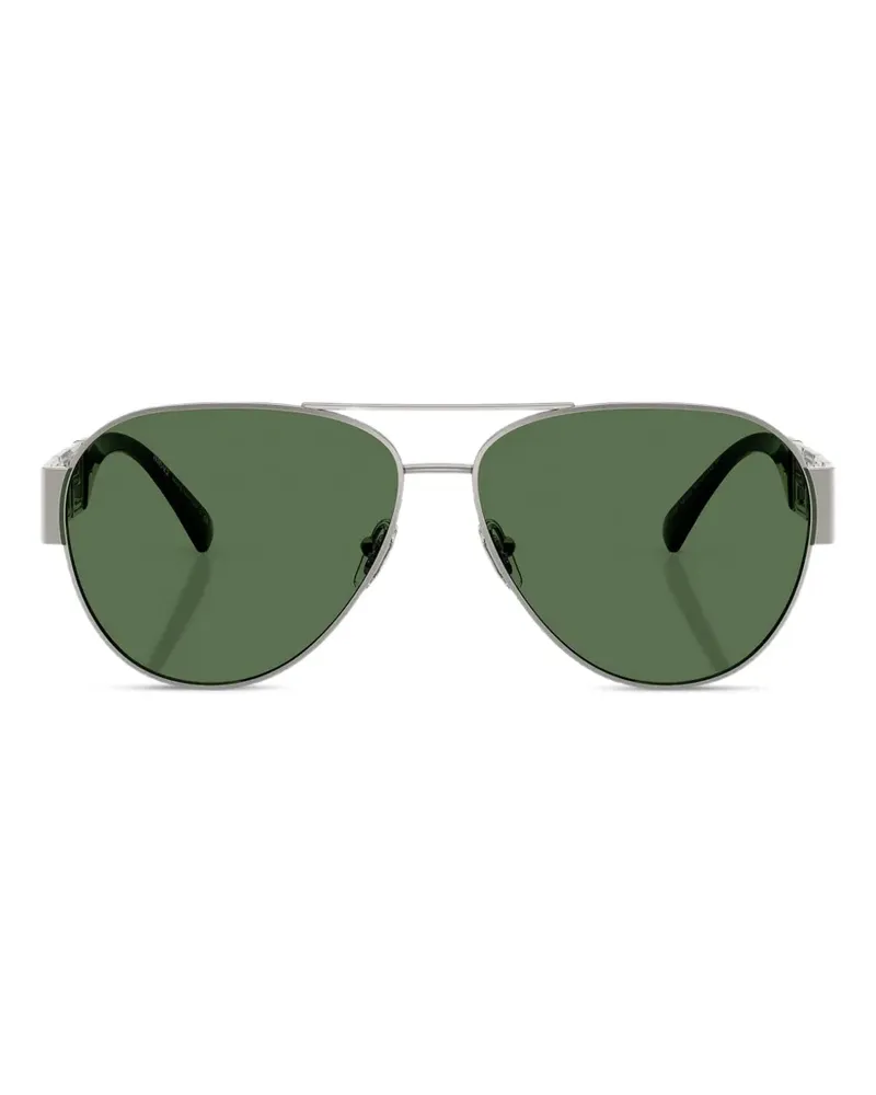 Versace Greca Pilotenbrille - Silber Silber