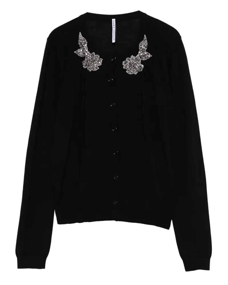 Liviana Conti Verzierter Cardigan - Schwarz Schwarz