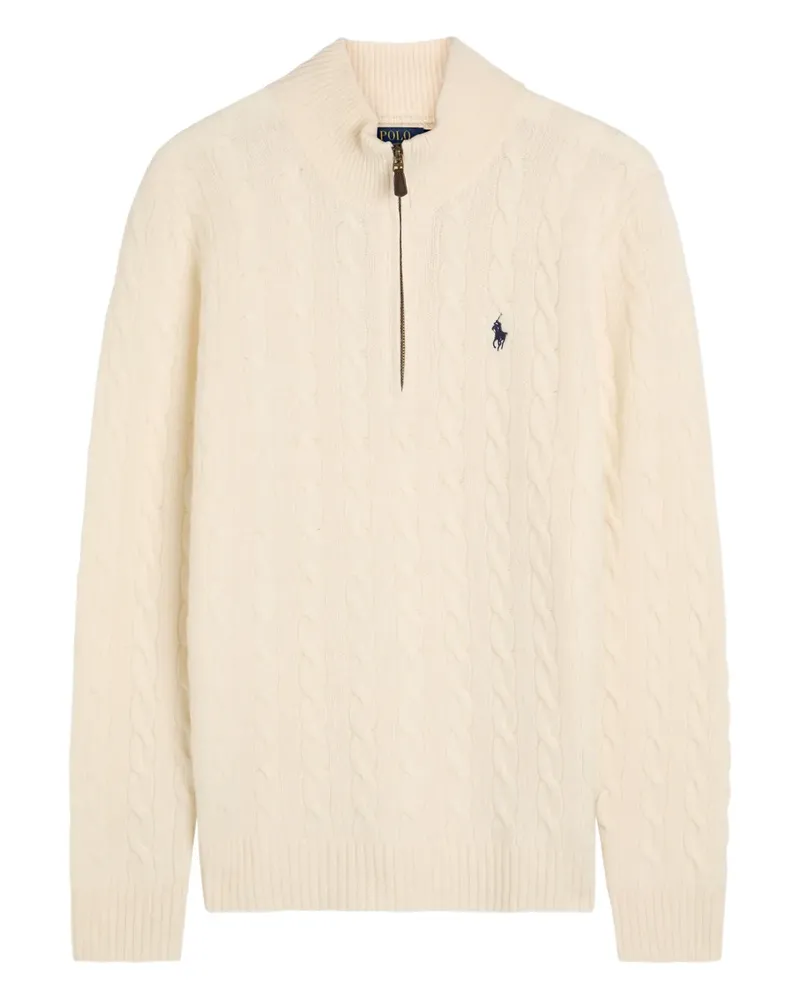 Ralph Lauren Pullover mit Zopfmuster - Nude Nude