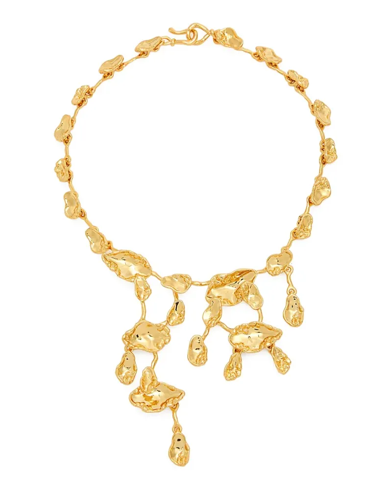 Alexis Bittar Brut hammered-effect necklace - Gold Gold