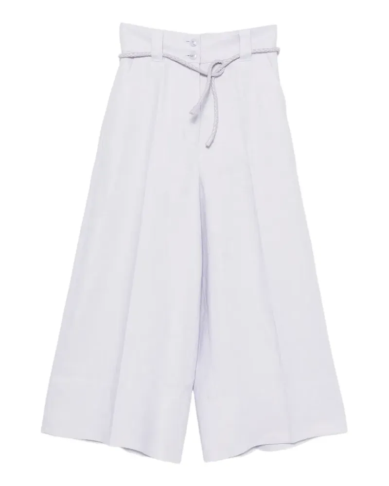 Zimmermann belted cropped trousers - Violett Violett