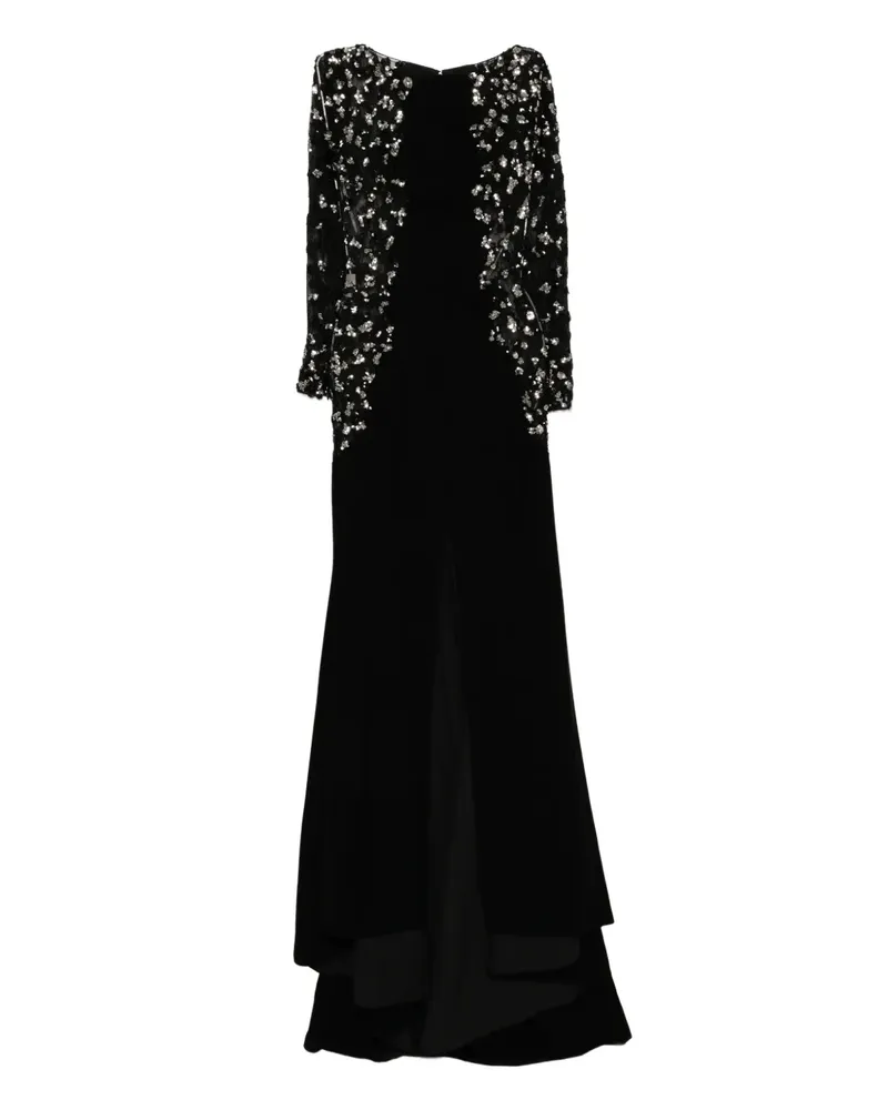 Saiid Kobeisy Verziertes Maxikleid - Schwarz Schwarz