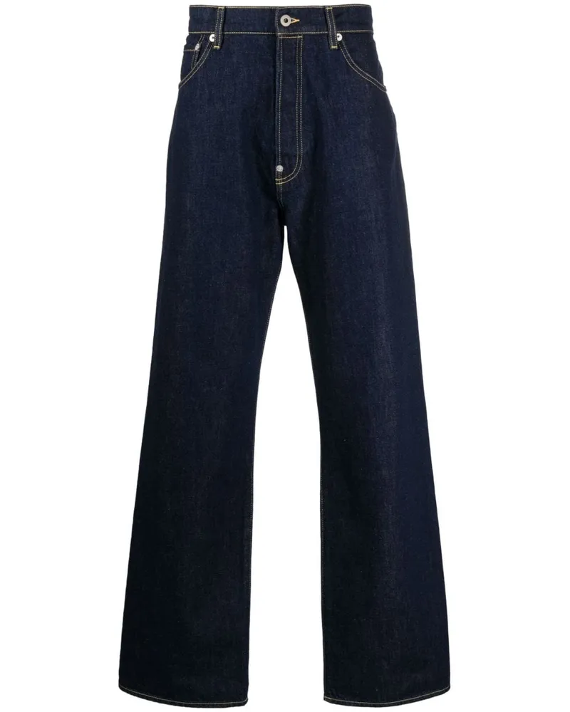 Kenzo Dunkle Wide-Leg-Jeans - Blau Blau