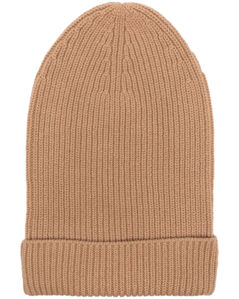 Fabiana Filippi Gerippte Beanie - Braun Braun