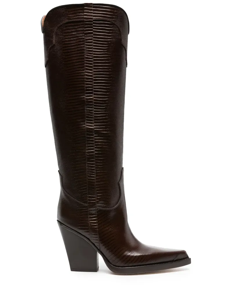 Paris Texas El Dorado Stiefel 100mm - Braun Braun