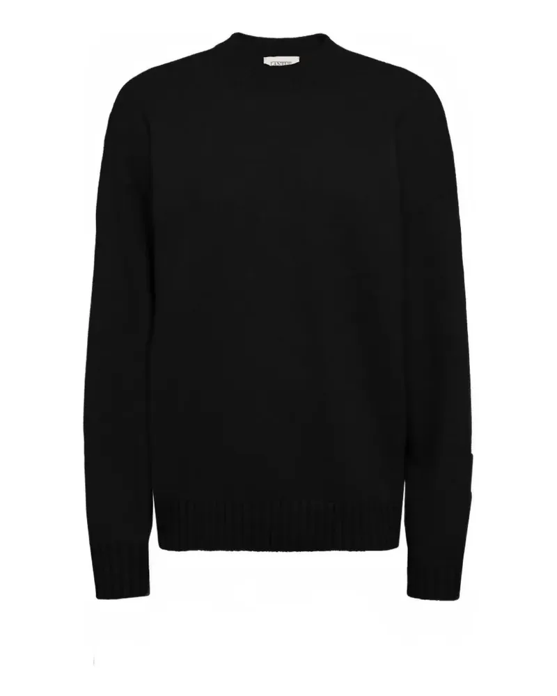 Laneus Pullover mit gerippten Details - Schwarz Schwarz