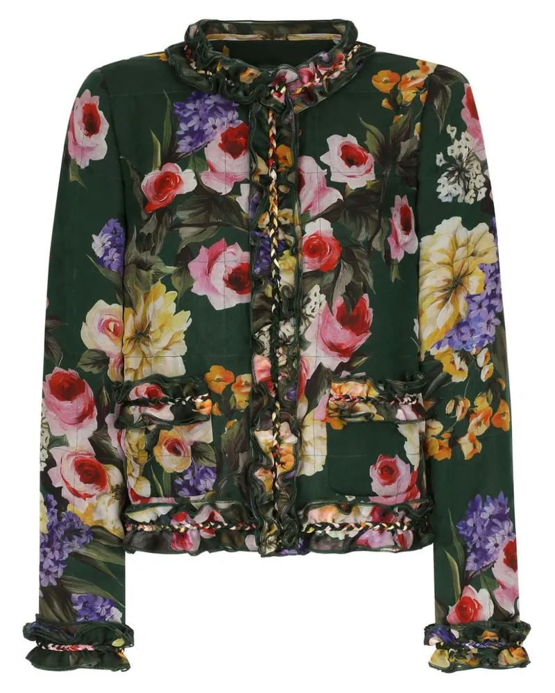 Dolce & Gabbana Jacke aus Seide - Grün Grün