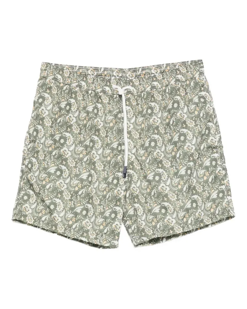 BARBA paisley-print swim shorts - Grün Grün