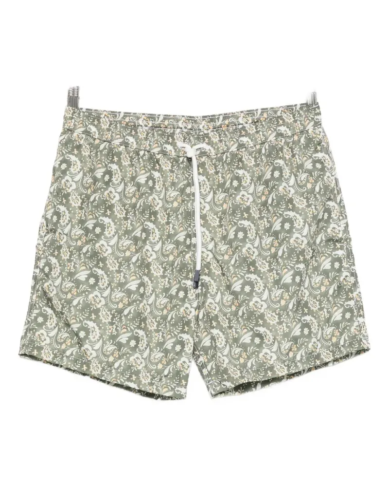 BARBA paisley-print swim shorts - Grün Grün