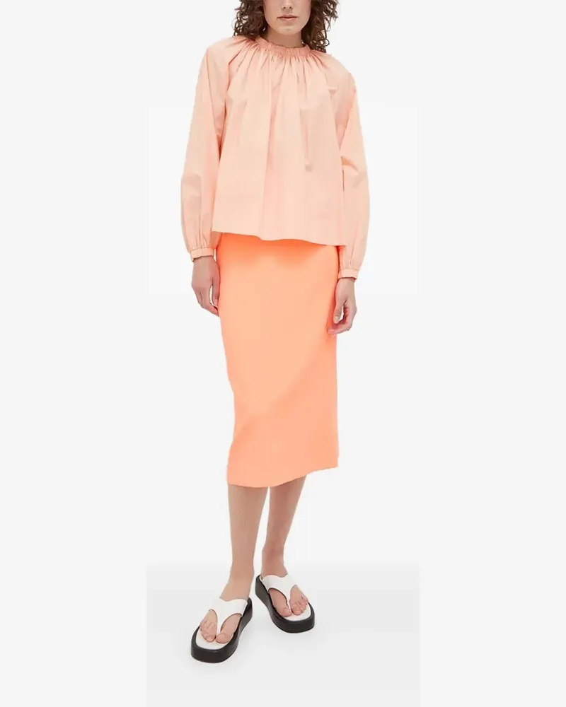 Drykorn Bluse mit Faltendetails - Orange Orange