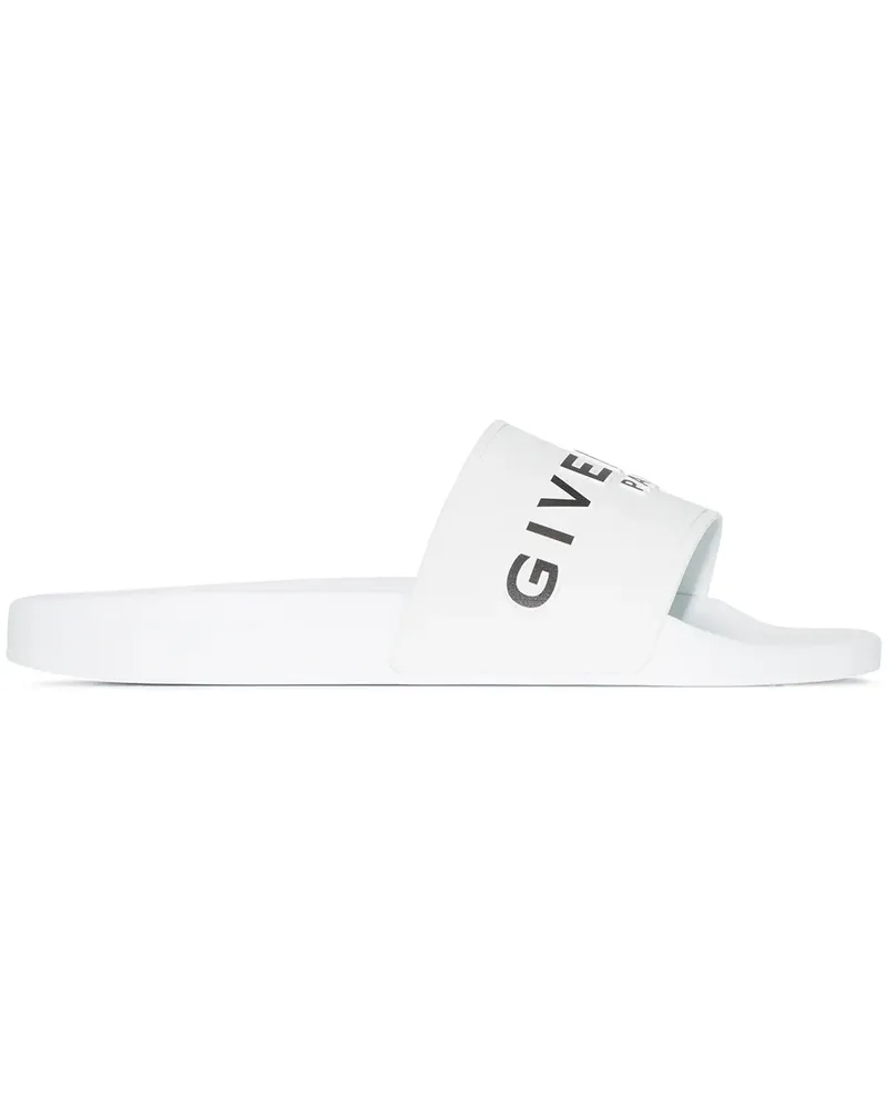Givenchy Pantoletten mit Logo-Print - Weiß Weiß