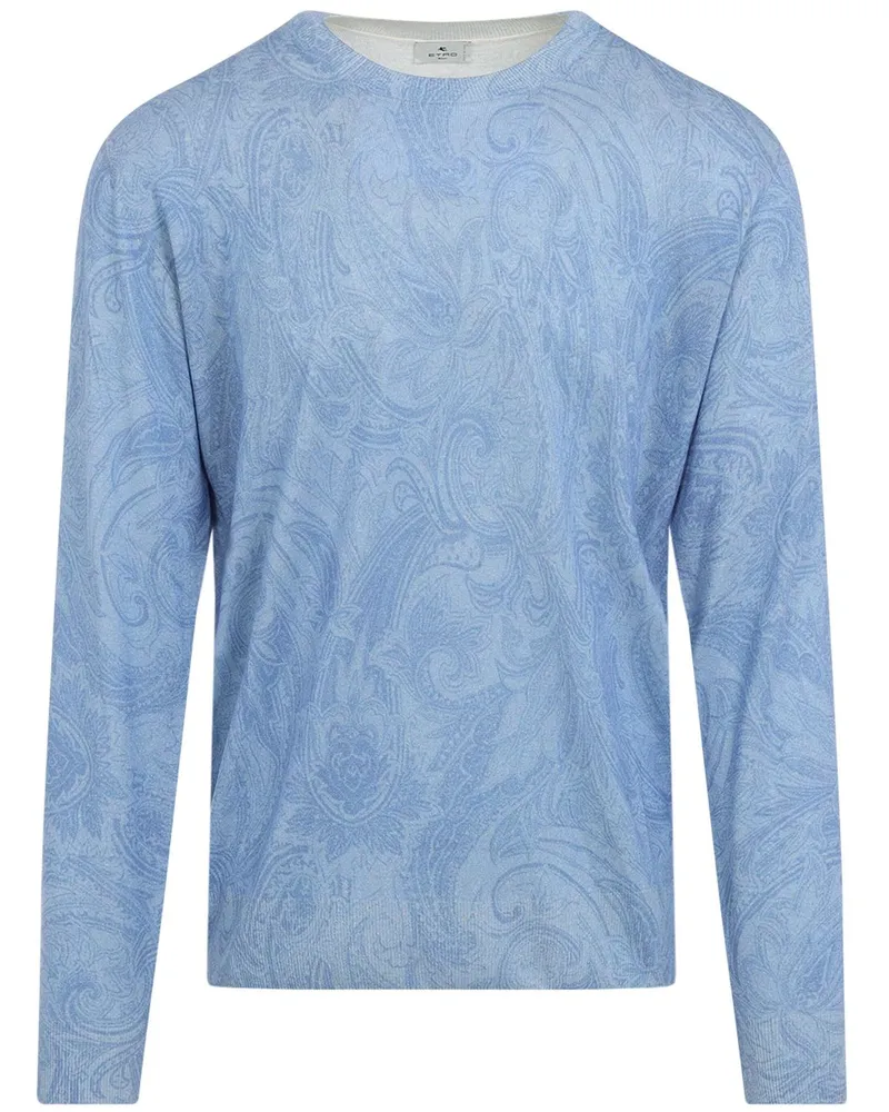 Etro Pullover mit Paisley-Print - Blau Blau
