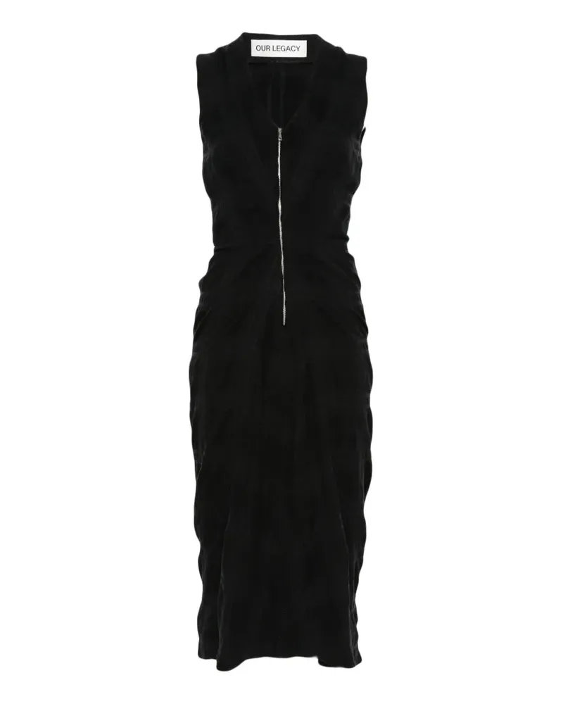 Our Legacy Figurenkleid - Schwarz Schwarz