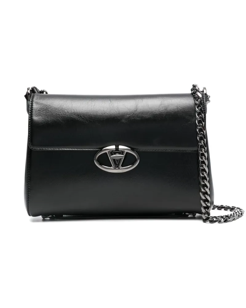 Valentino Garavani The Bold Edition Schultertasche mit VLogo - Schwarz Schwarz