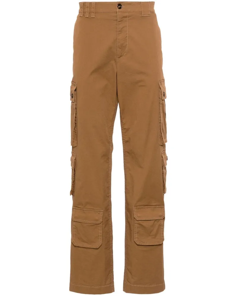 Dolce & Gabbana Cargohose mit Logo-Patch - Braun Braun