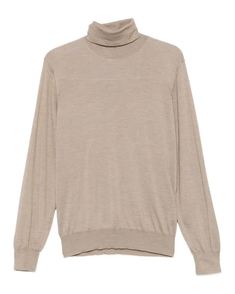 Brunello Cucinelli Gestrickter Rollkragenpullover - Braun Braun
