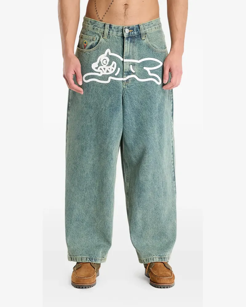 Billionaire Boys Club Running Dog button-fastening jeans - Blau Blau