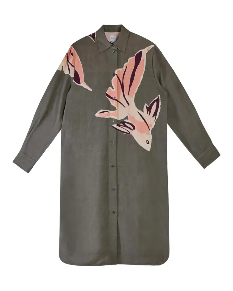 Paul Smith Midikleid mit Kingyo La Peche-Print - Grün Grün