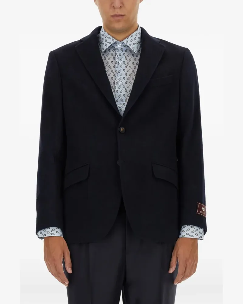 Etro single-breasted blazer - Blau Blau