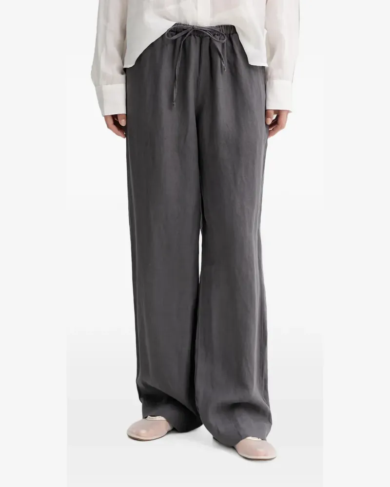 Marc O'Polo drawstring straight-leg trousers - Grau Grau