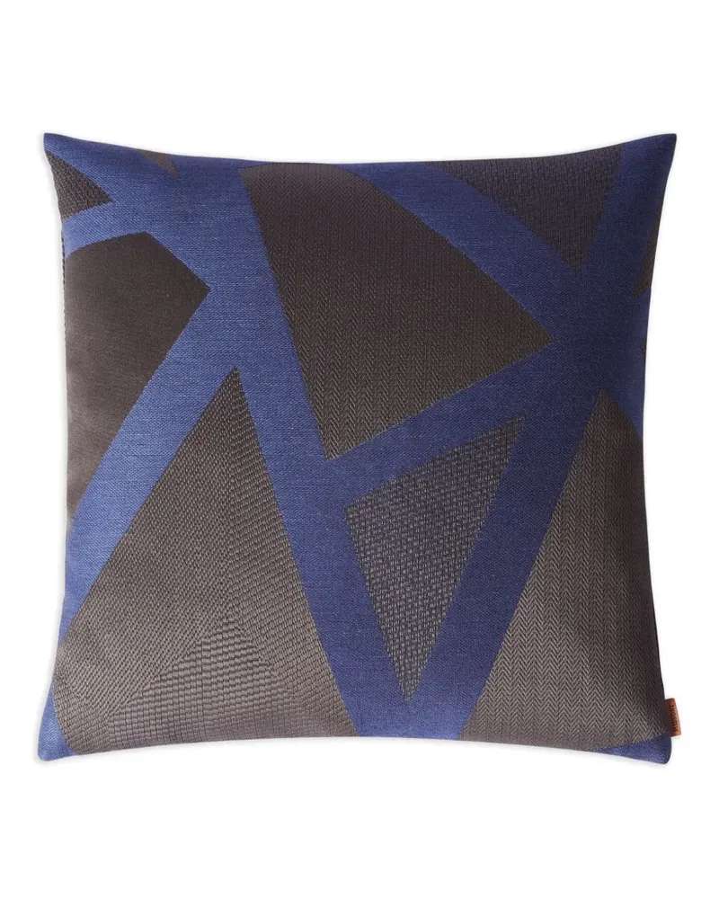 Missoni Home Nastri Relief Kissen mit geometrischem Muster (40cm x 40cm) - Blau Blau
