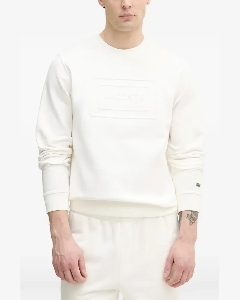 Lacoste logo-embossed sweatshirt - Weiß Weiß