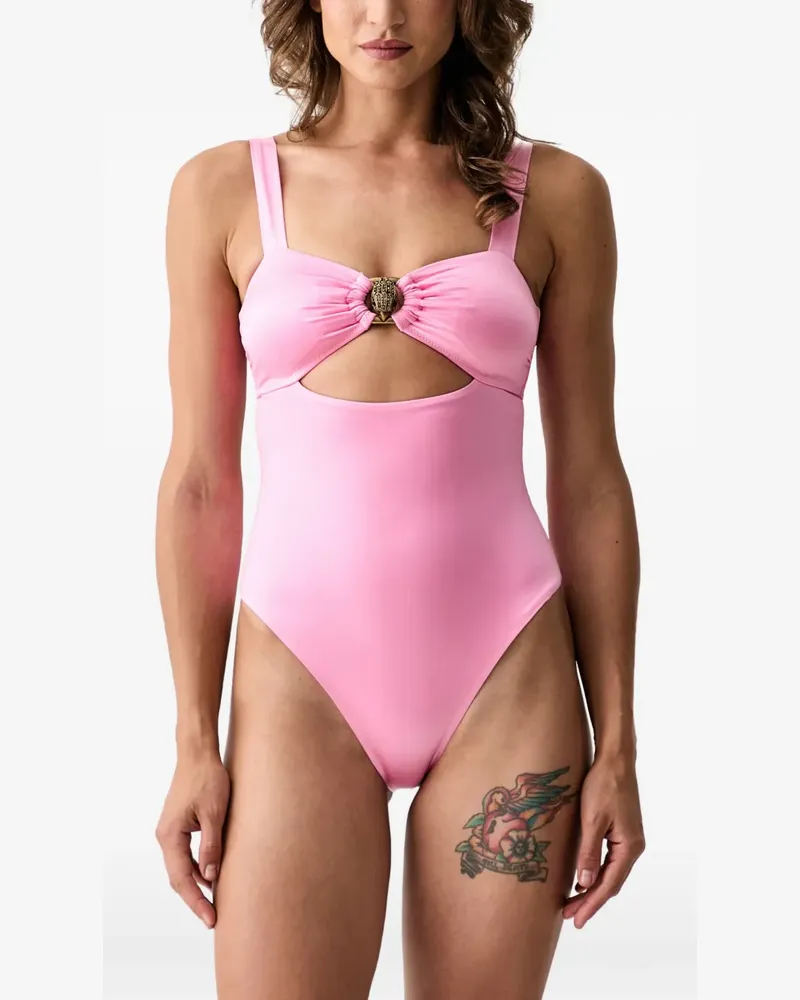 Kurt Geiger Badeanzug mit Adler-Schild - Rosa Rosa