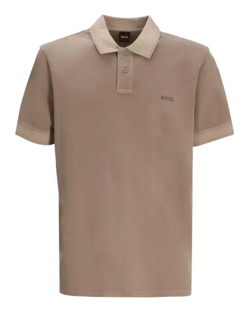 HUGO BOSS Poloshirt mit Logo - Braun Braun