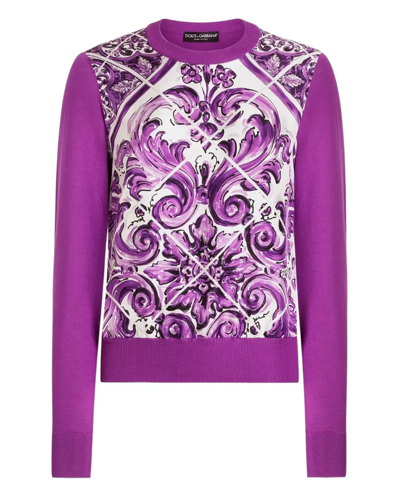 Dolce & Gabbana Pullover aus Seide - Violett Violett
