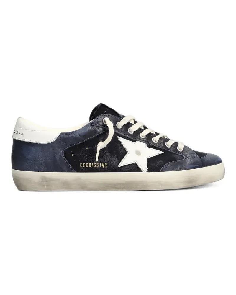 Golden Goose Super-Star Sneakers im Distressed-Look - Blau Blau