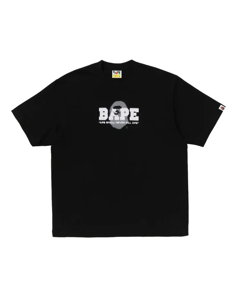 BAPE T-Shirt mit grafischem Print - Schwarz Schwarz