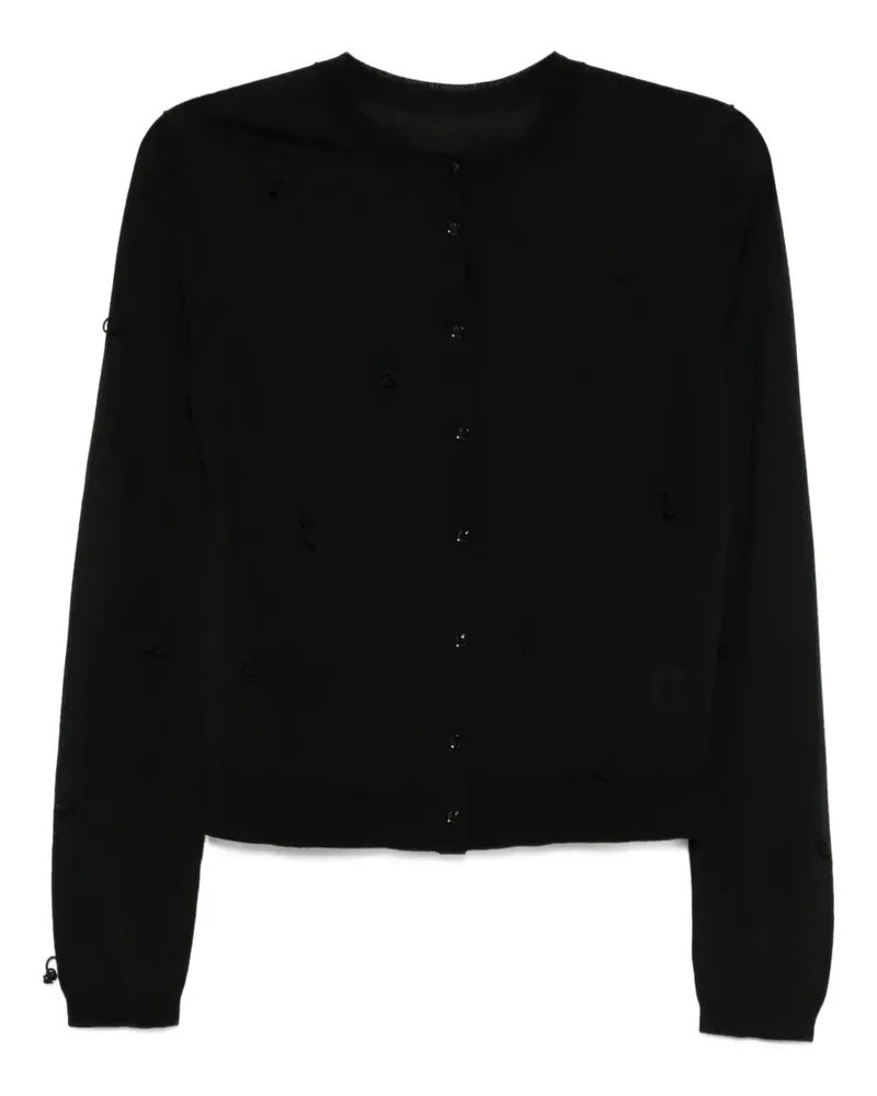 JNBY Cardigan mit Schlaufendetail - Schwarz Schwarz