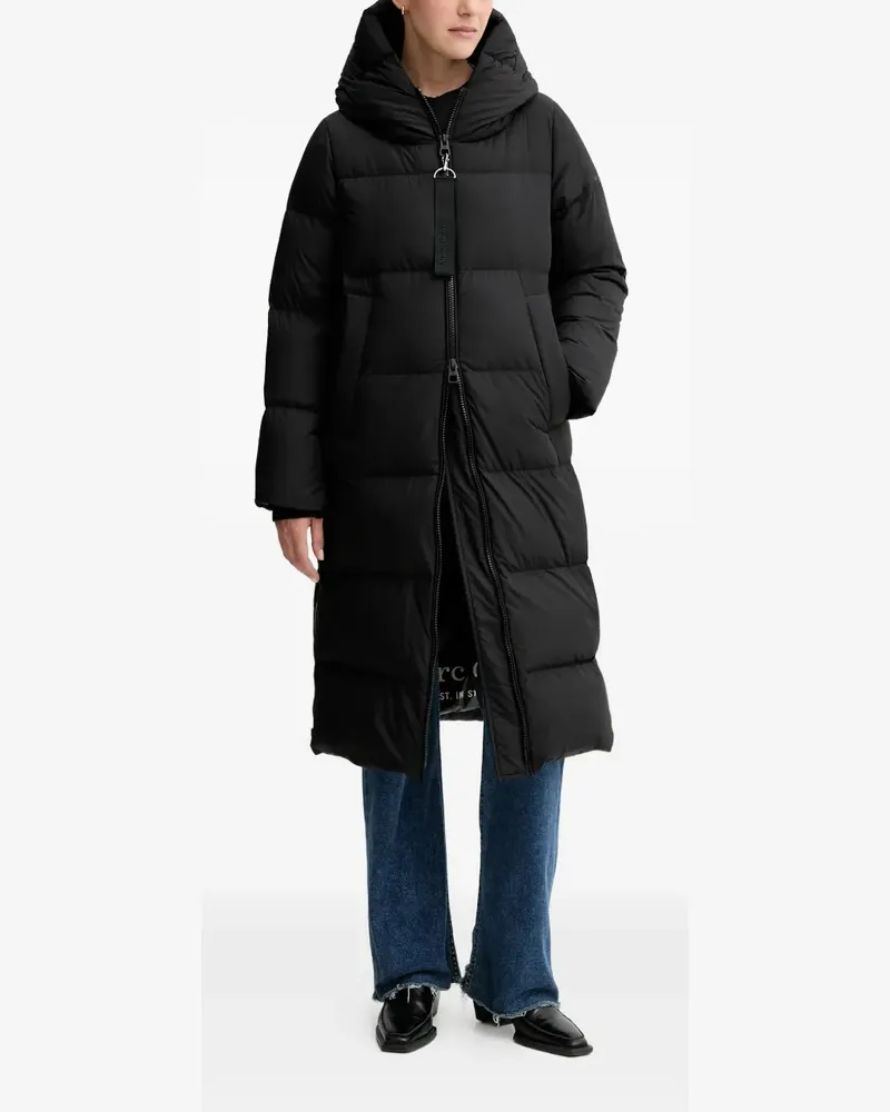 Marc O'Polo Mantel mit Kapuze - Schwarz Schwarz