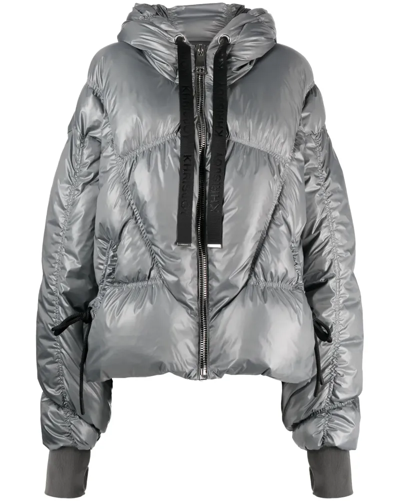 KHRISJOY Jacke im Metallic-Look - Grau Grau