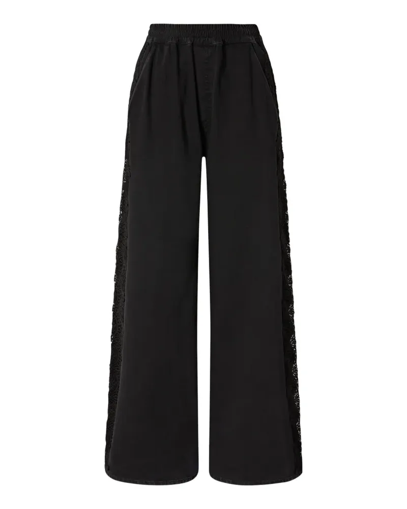 Pinko Hose mit Spitzendetail - Schwarz Schwarz