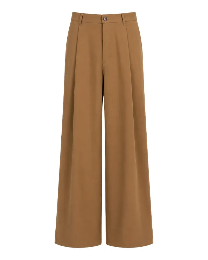 Société Anonyme Weite Hose mit Bundfalten - Braun Braun