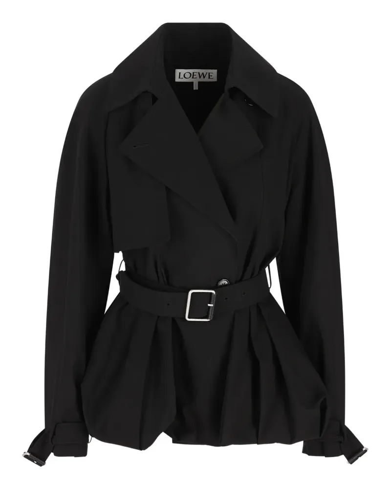 Loewe Ballonjacke mit Gürtel - Schwarz Schwarz