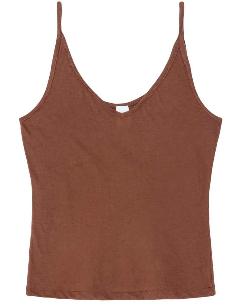 RE/DONE Transparentes Hanes T-Shirt - Braun Braun