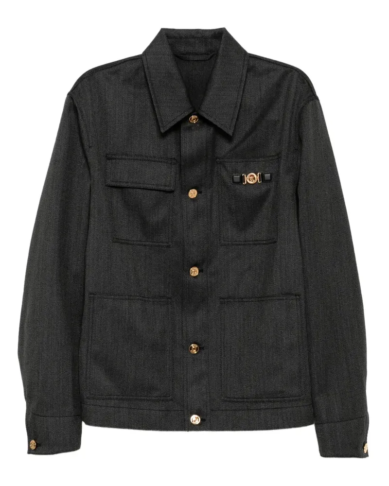 Versace Jacke aus Wolle - Grau Grau