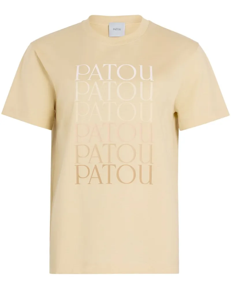 Patou T-Shirt mit Logo-Print - Gelb Gelb