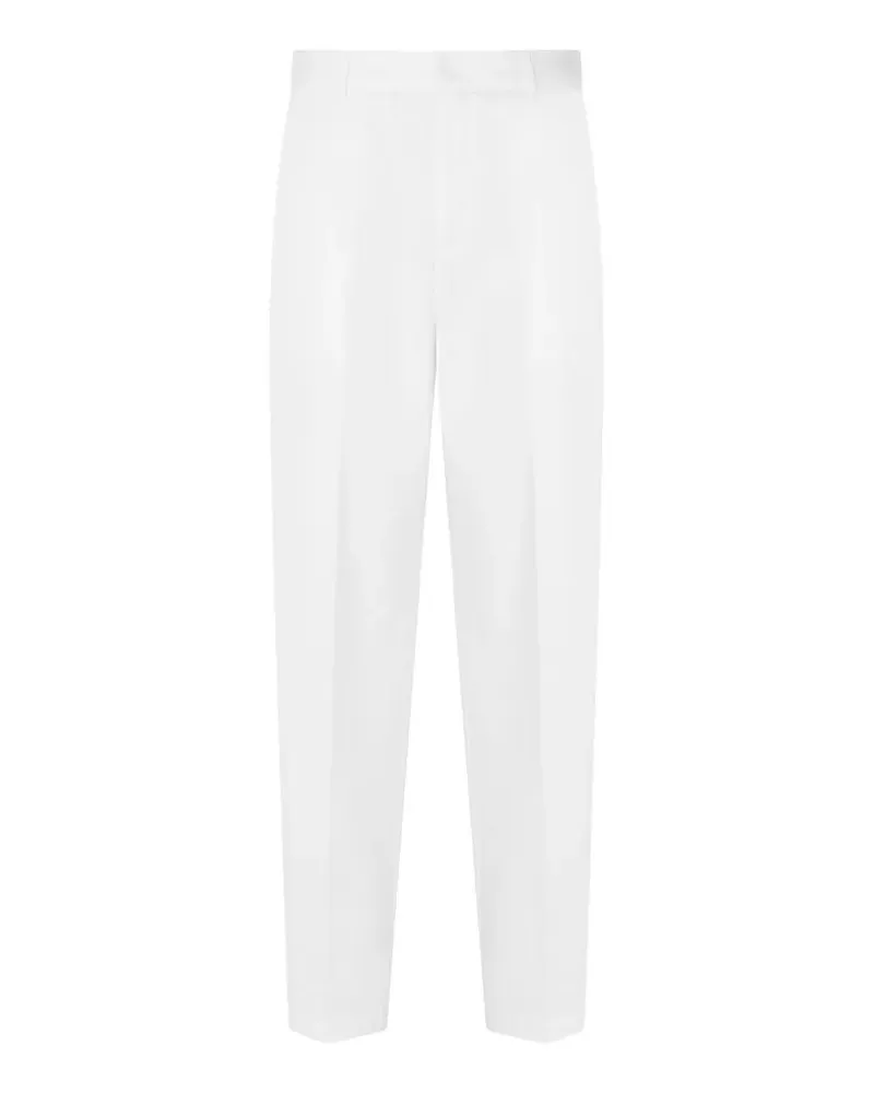 Armani Exchange Straight-Leg-Hose mit Falten - Weiß Weiß