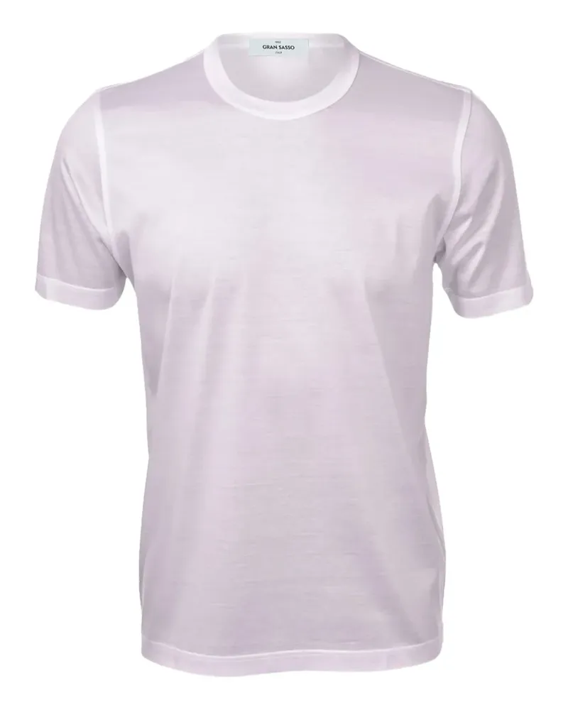 Gran Sasso T-Shirt mit Rundhalsausschnitt - Weiß Weiß